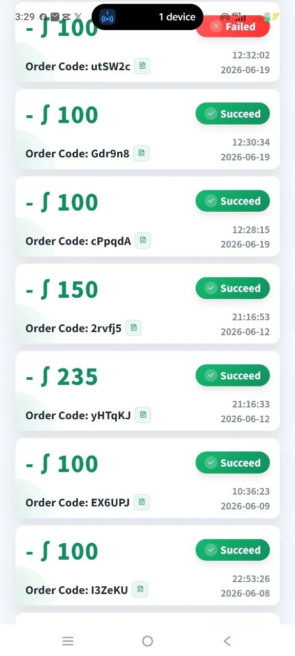 Ajay Pay App Home Screen - Statistics and Real-time Rates